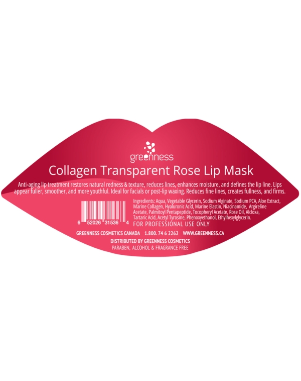 Collagen Transparent Rose Lip Mask